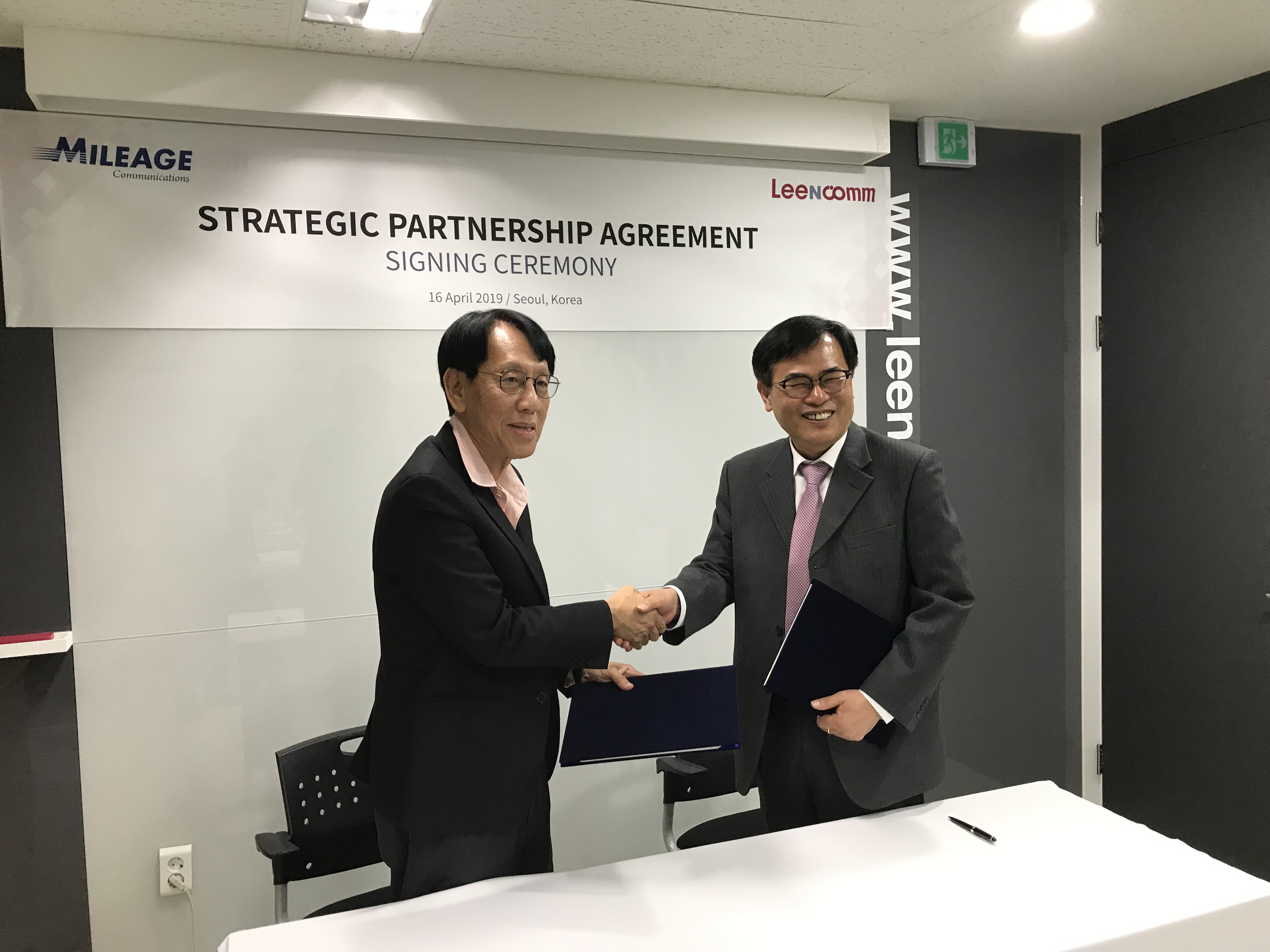 Mileage Communications signed strategic partnership with LeeNcomm in Korea